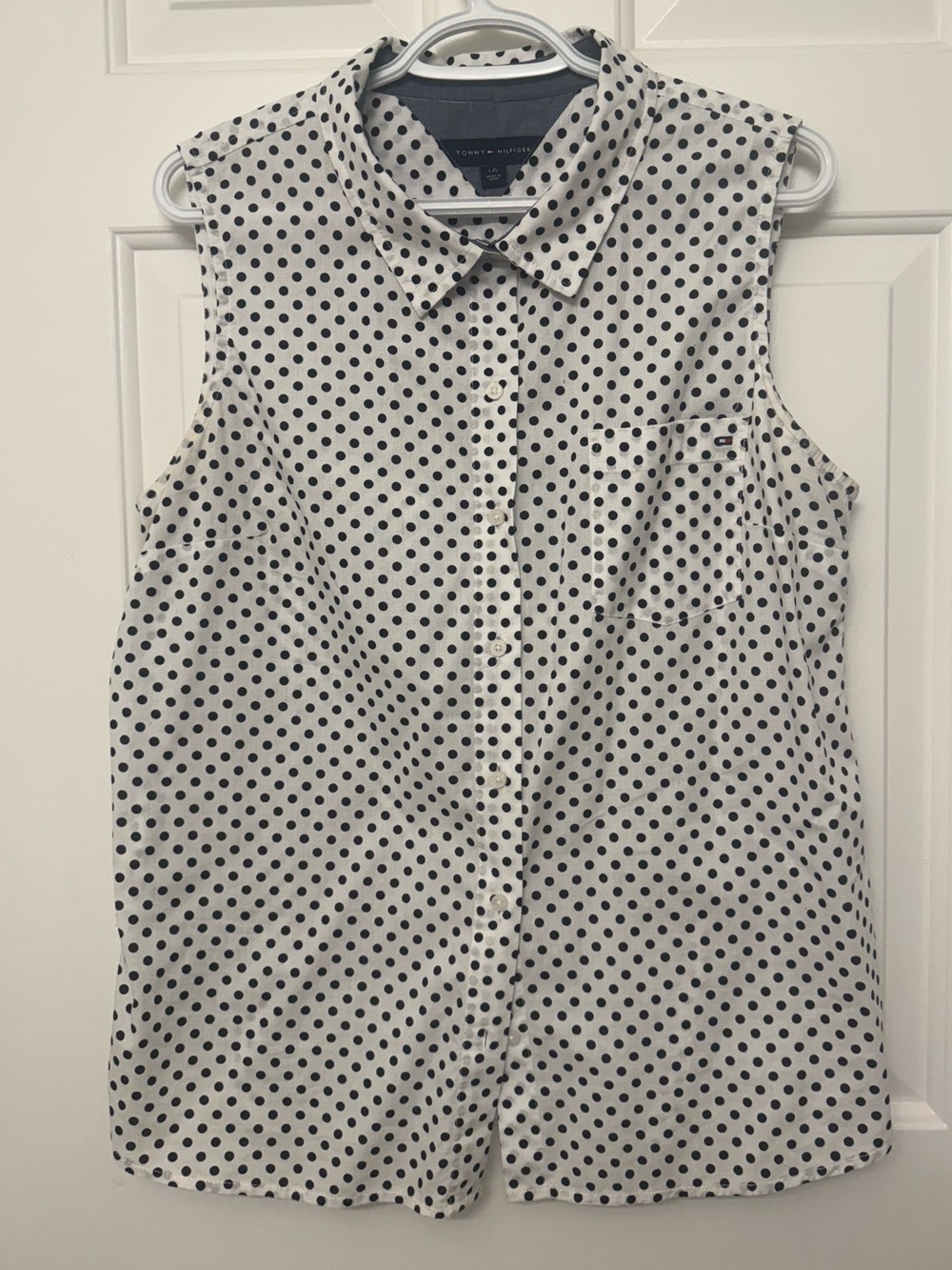 Tommy Hilfiger Black Polka Dot Tank Top